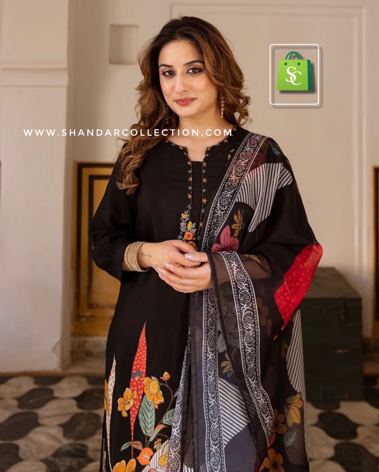 Women Muslin Kurta Pant Dupatta