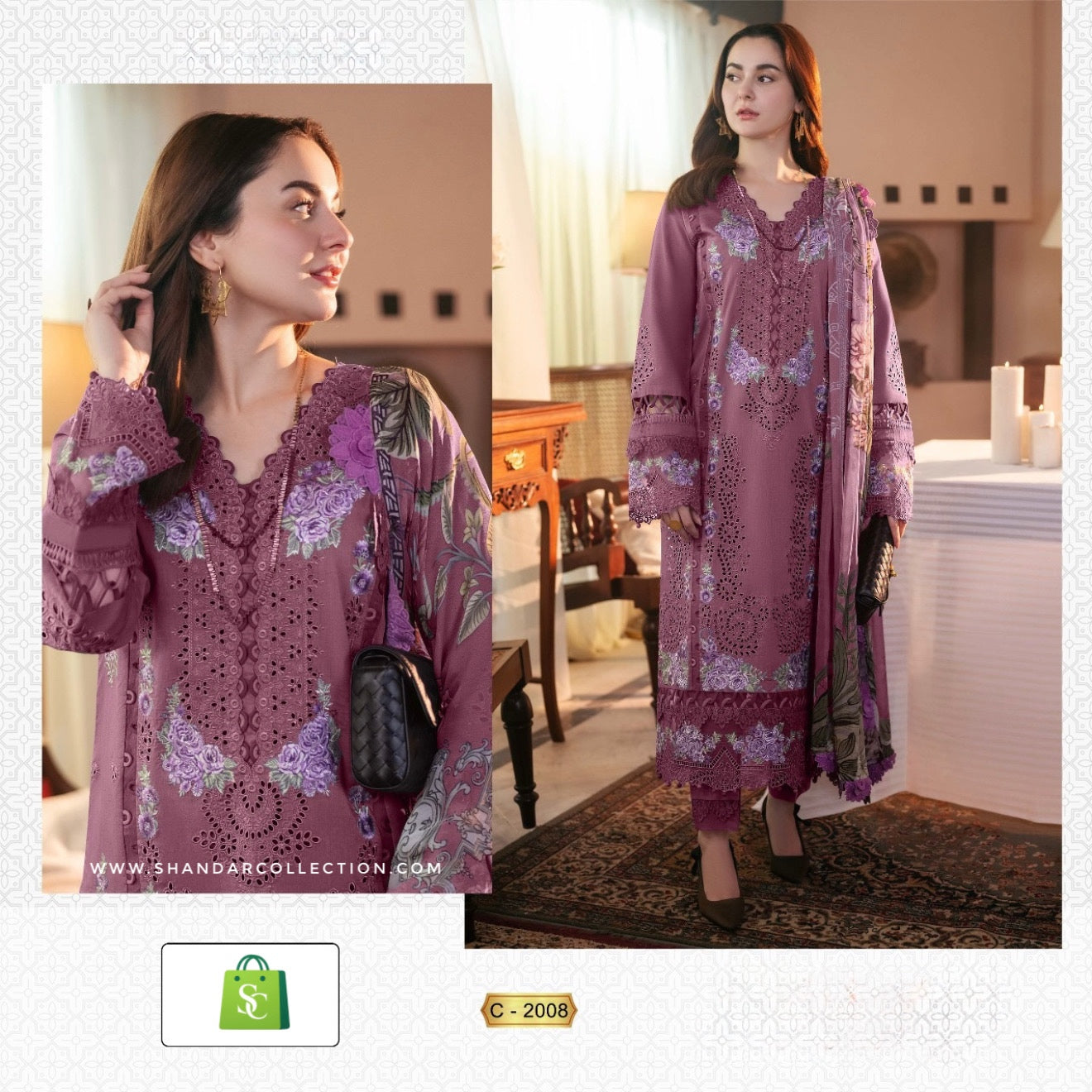 Shree Fabs Ombre Lawn Collection 25 Catalog Chiffon Dupatta pakistani suits in pune