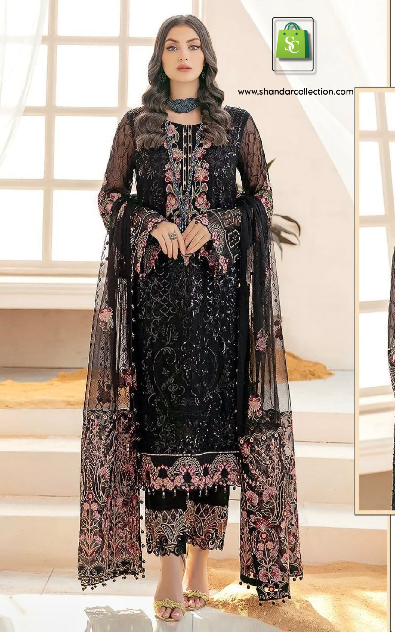 KILRUBA GEORGETTE EMBROIDERED SALWAR SUIT K 230