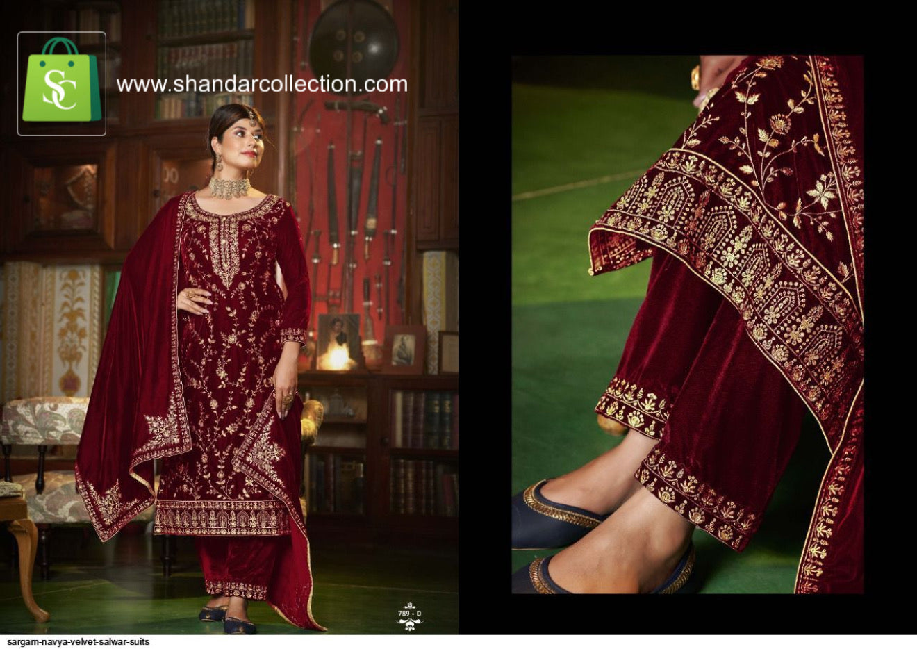 Premium Velvet Kurti for Women โ Elegant Party Wear & Festive Look