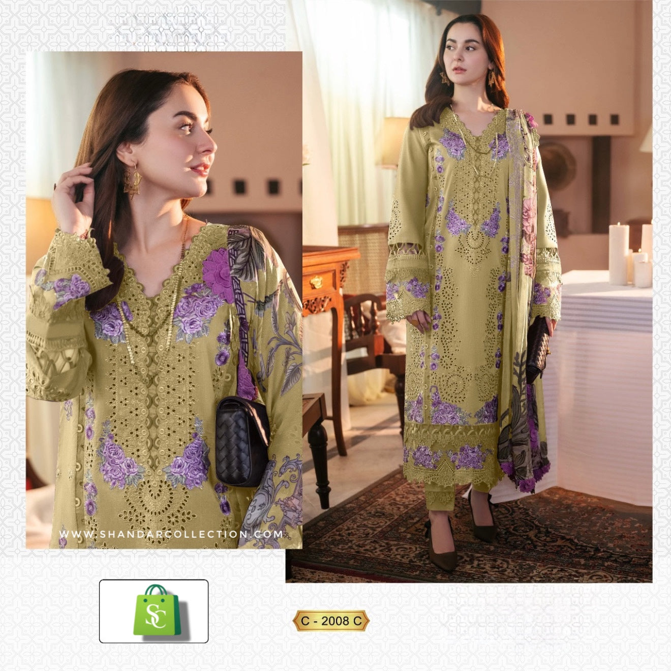 Shree Fabs Ombre Lawn Collection 25 Catalog Chiffon Dupatta pakistani suits in pune