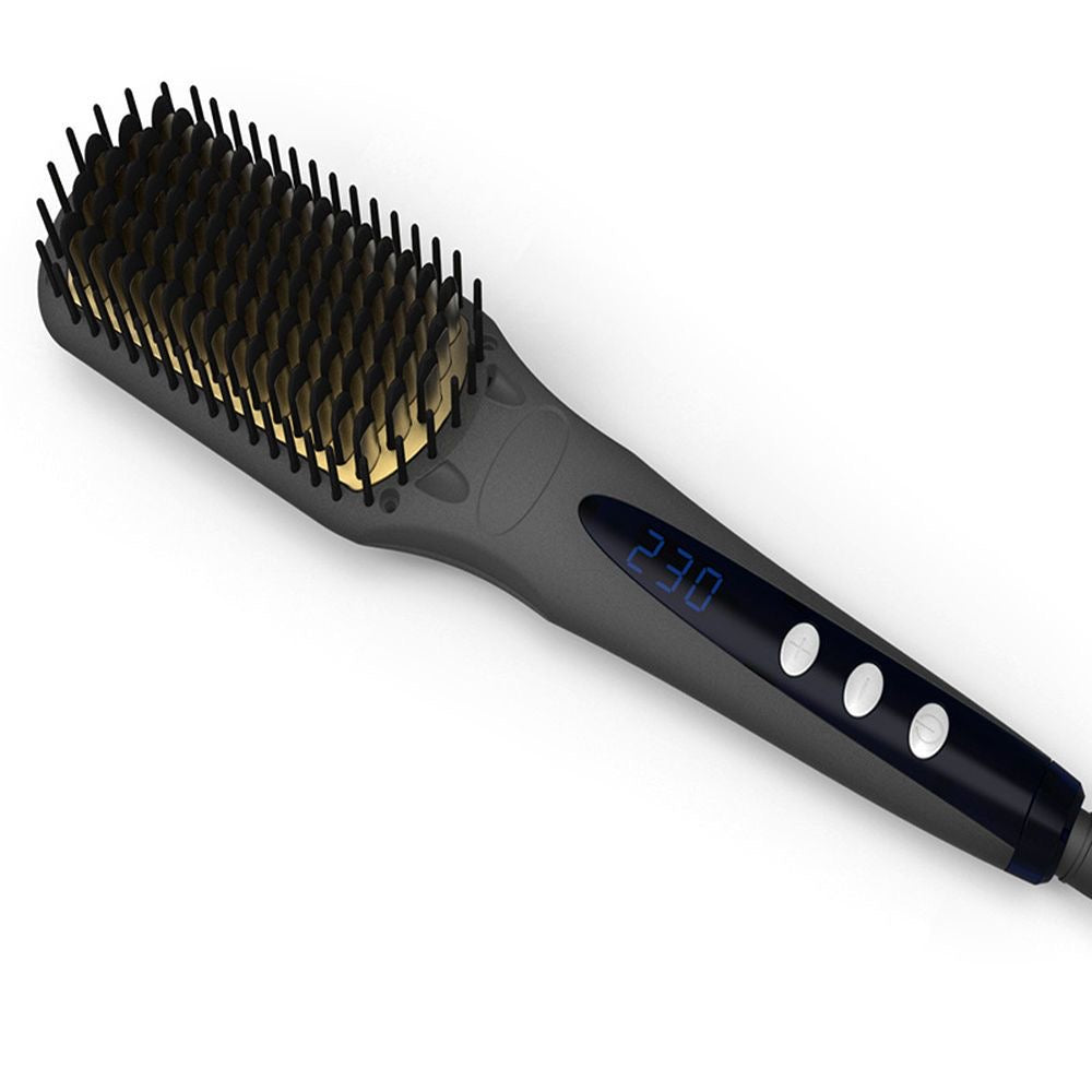 Cordless Hair Straightener Brush | Rechargeable Fast Heating Hair Comb for Women & Men | Portable Electric Styling Brush