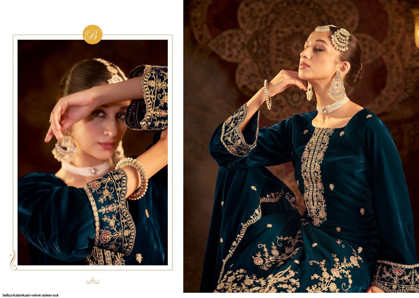 Pure Velvet With Heavy Embroidery