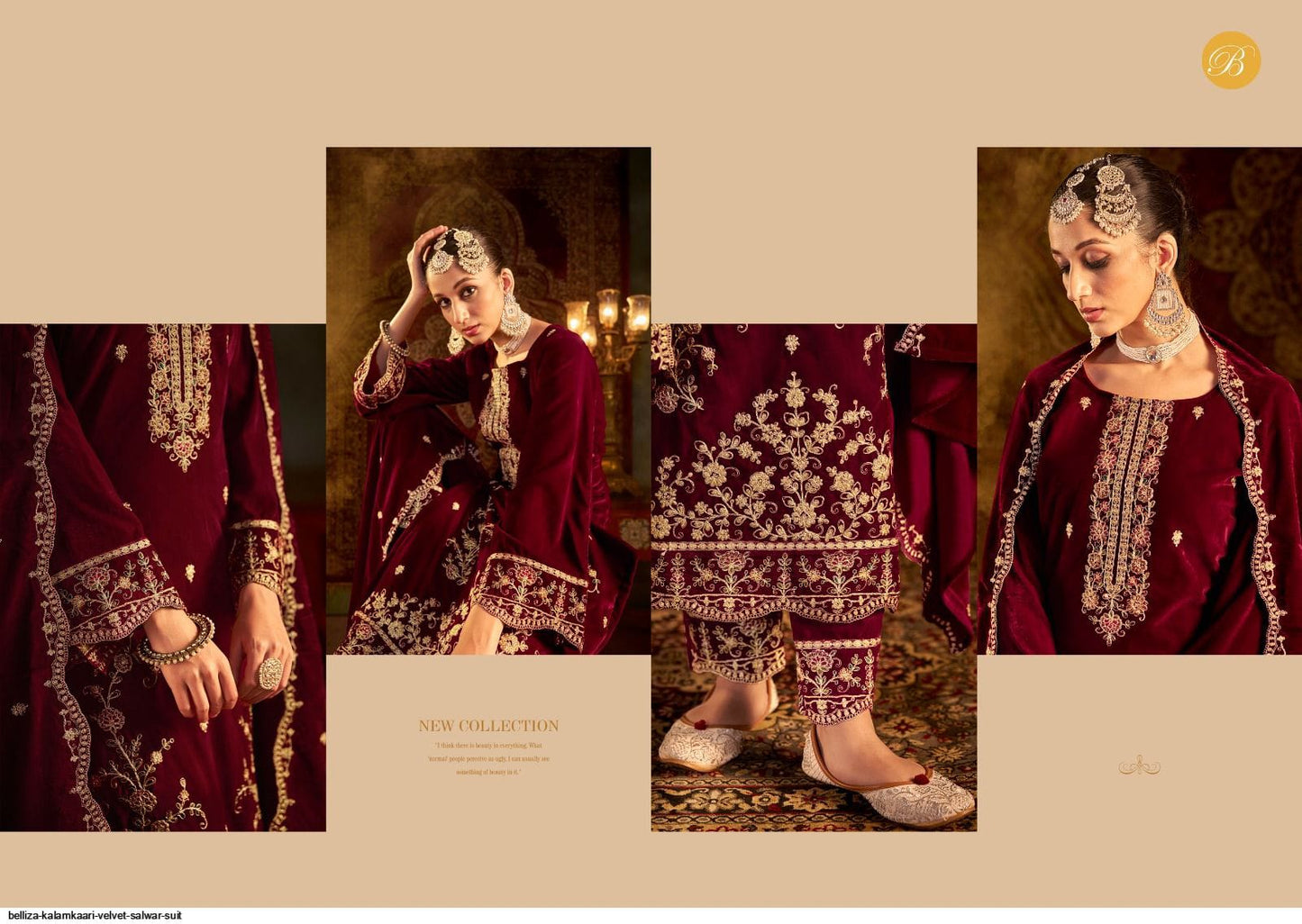 Pure Velvet With Heavy Embroidery