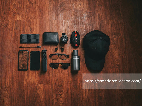 Lifestyle and fashion accessories collection featuring handbags, jewelry, sunglasses and style essentials