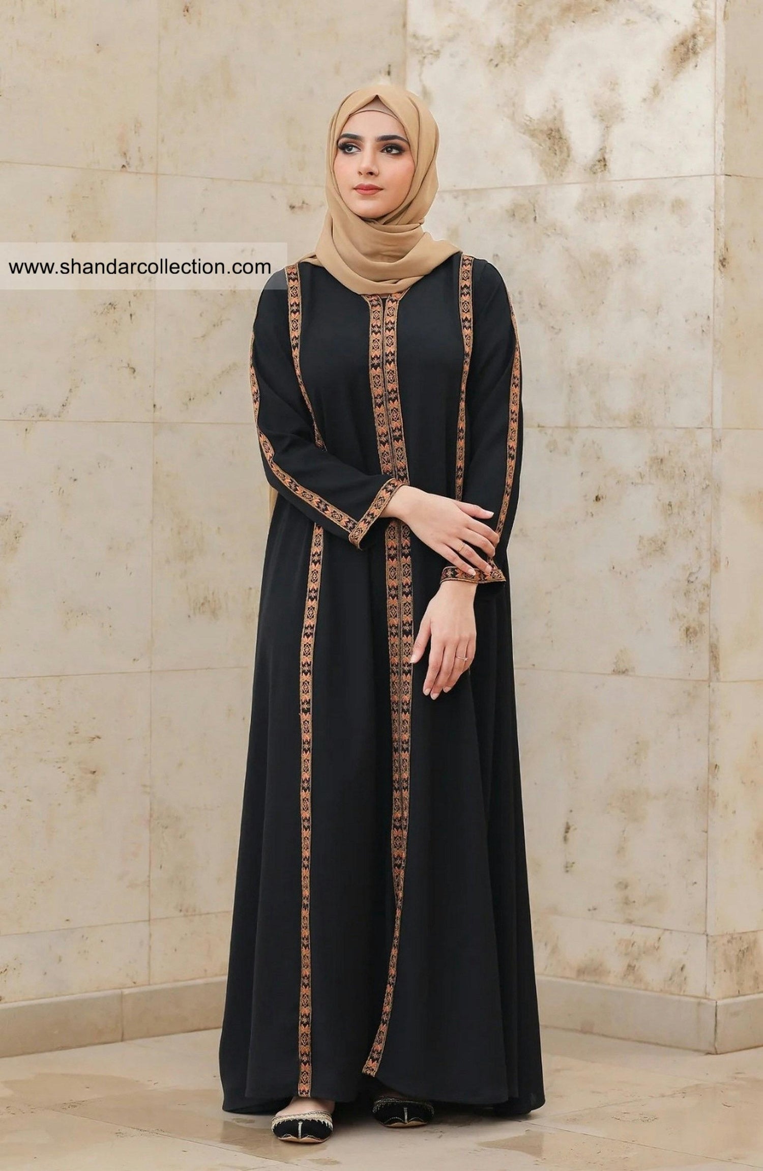 "Premium luxury abaya collection - designer modest wear by Shandar Collection"