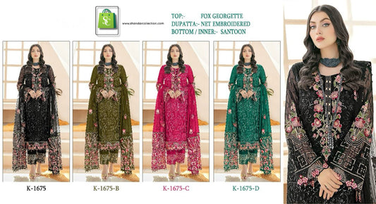 KILRUBA GEORGETTE EMBROIDERED SALWAR SUIT K 230