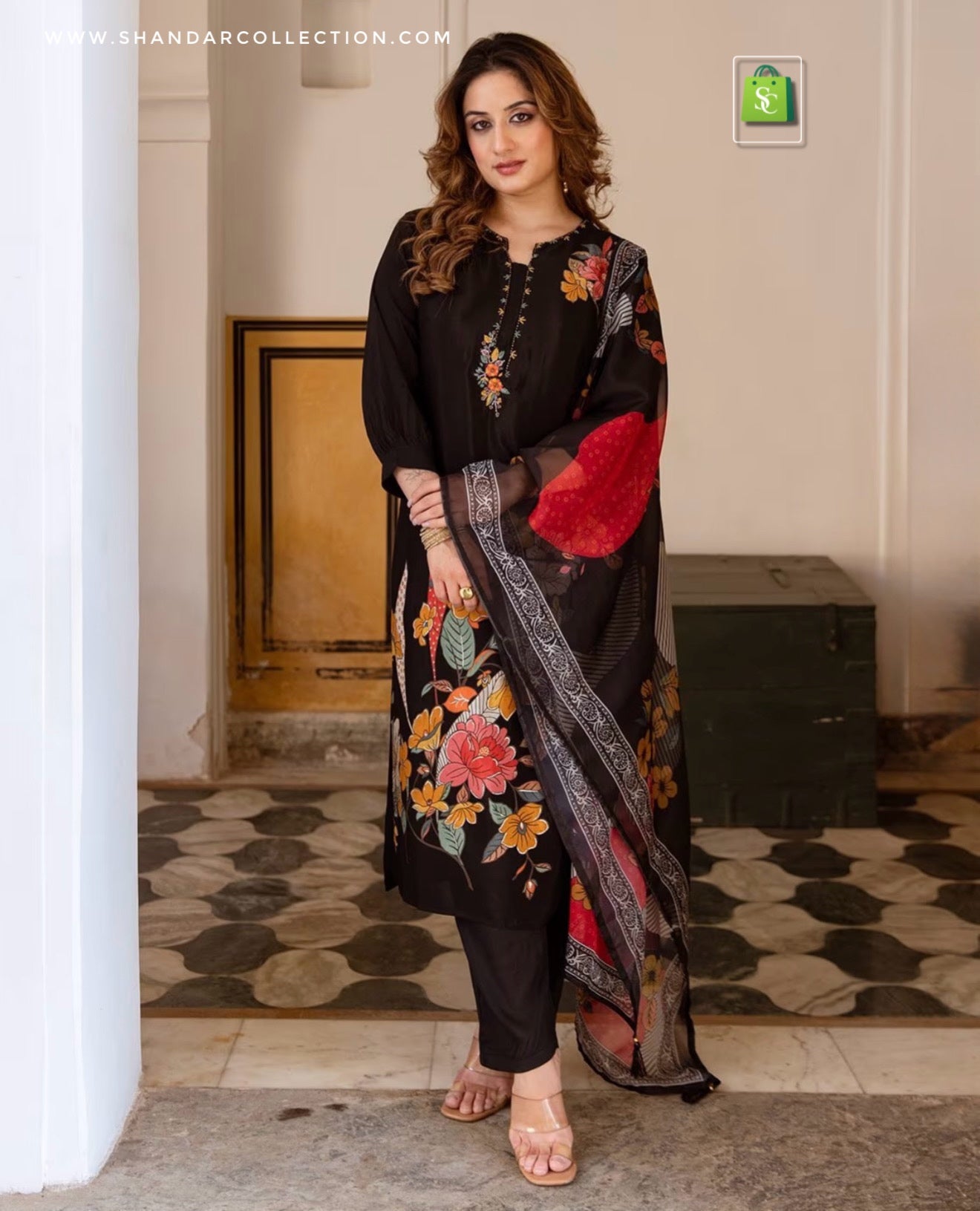 Women Muslin Kurta Pant Dupatta