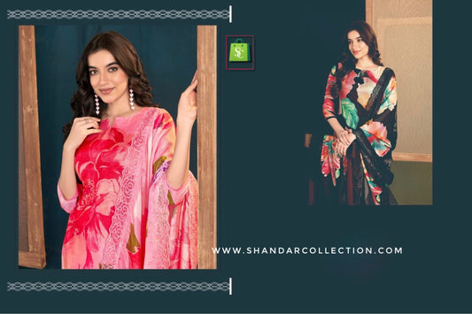 Work Concept Shaukeen 2 Muslin Suit offers