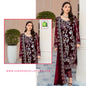 Maroon Georgette Salwar Kameez with Stunning Georgette Dupatta