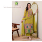 Elegant Anarkali kurti set designed in pure chinon fabric with cotton lining.