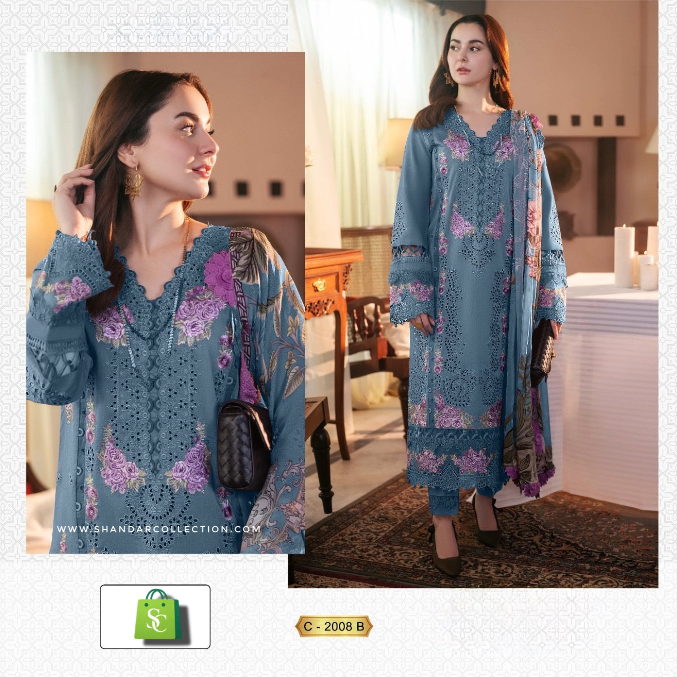 Shree Fabs Ombre Lawn Collection 25 Catalog Chiffon Dupatta pakistani suits in pune
