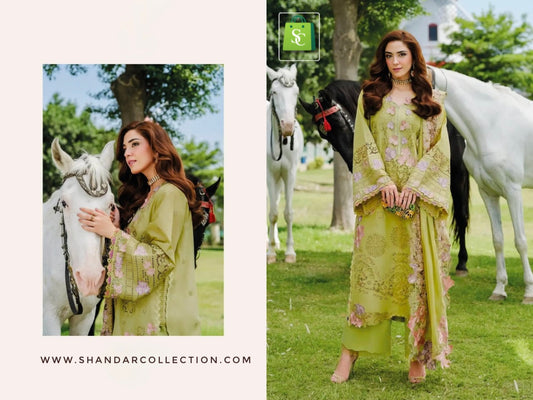 Elaf Luxury Lawn 25-2 Deepsy Pure Cotton Pakistani Salwar Suits