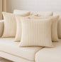 Umi Striped Flannel Cushion Covers 40cm for Living Room
