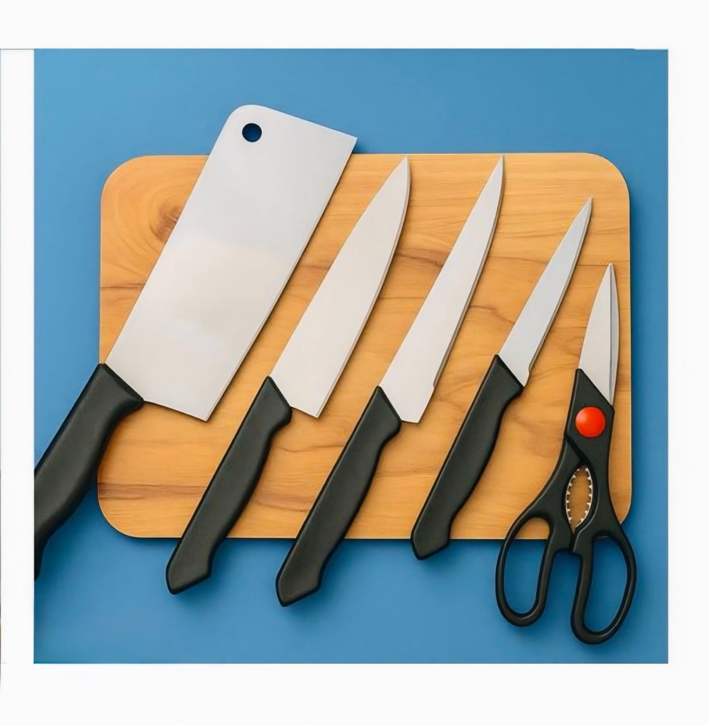 Stainless steel kitchen knife set