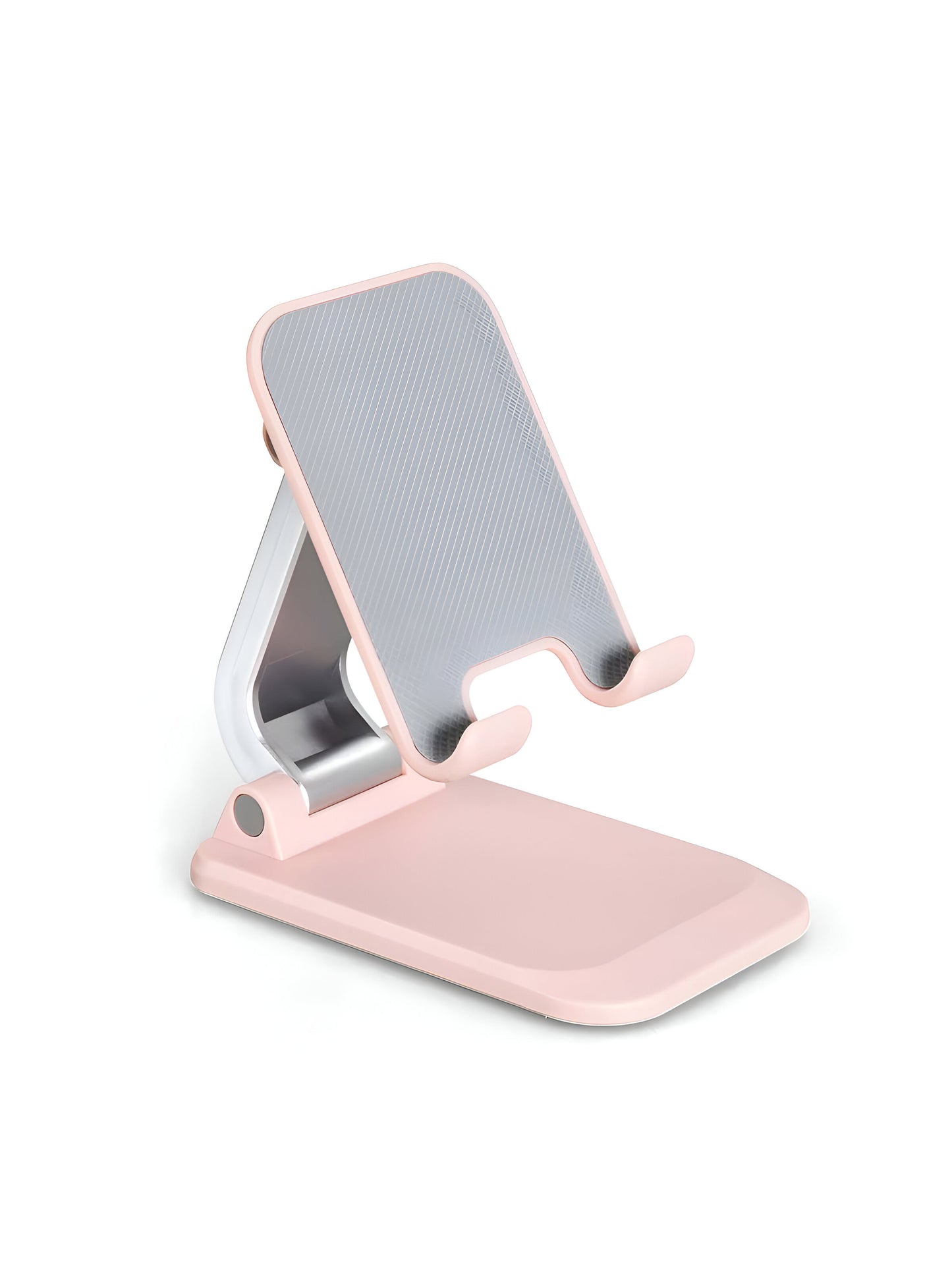 "Universal smartphone holder with anti-slip grip compatible with all phone sizes and devices"