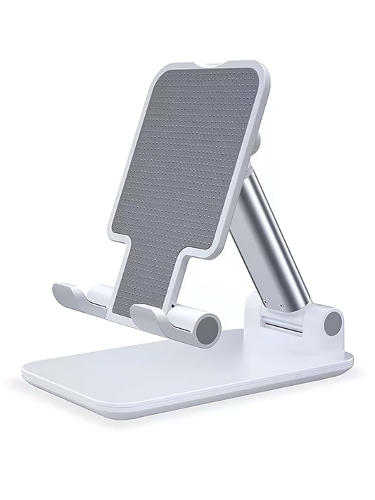 "Luxury mobile phone stand with flexible angle adjustment for hands-free video calls and navigation"