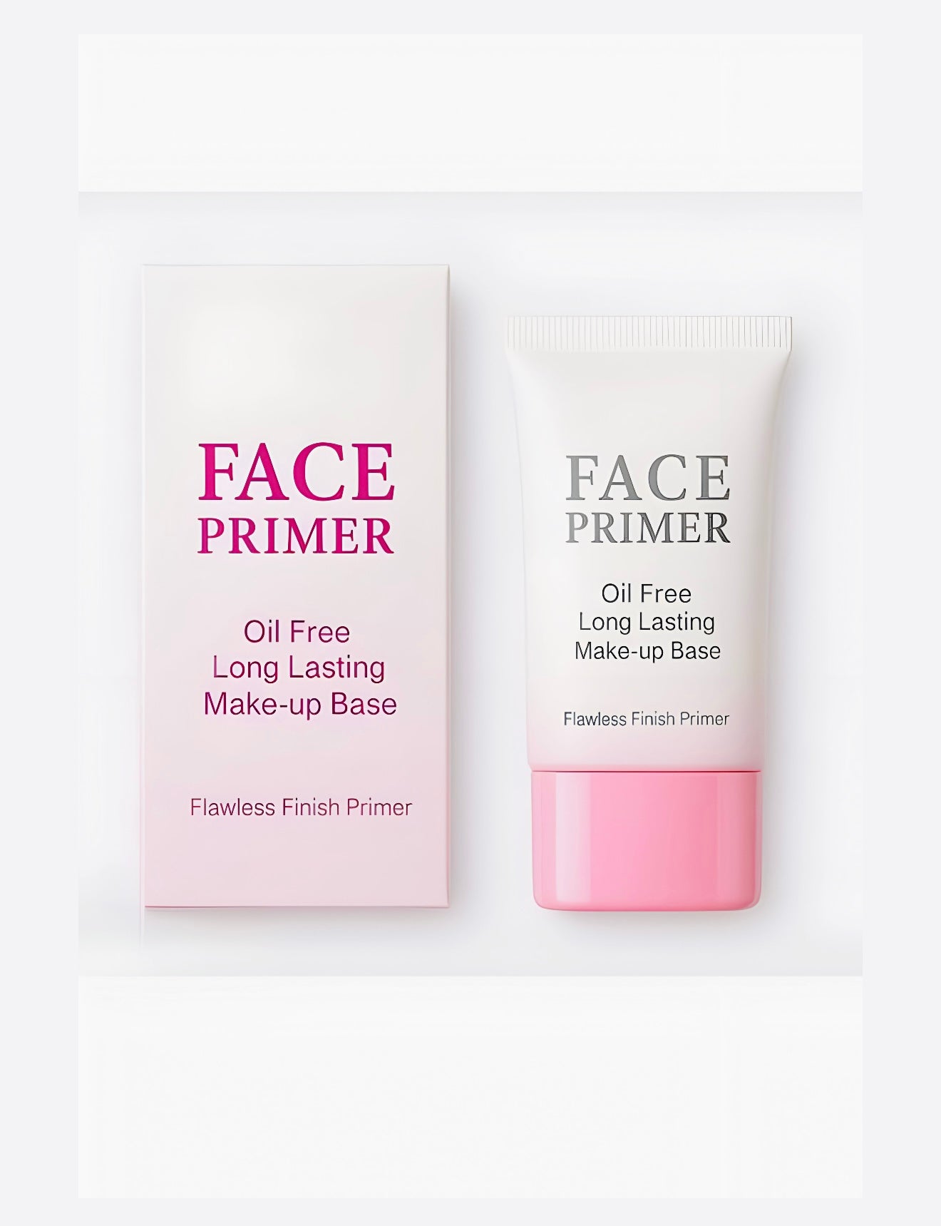Face primer being applied for smooth poreless makeup base preparation
