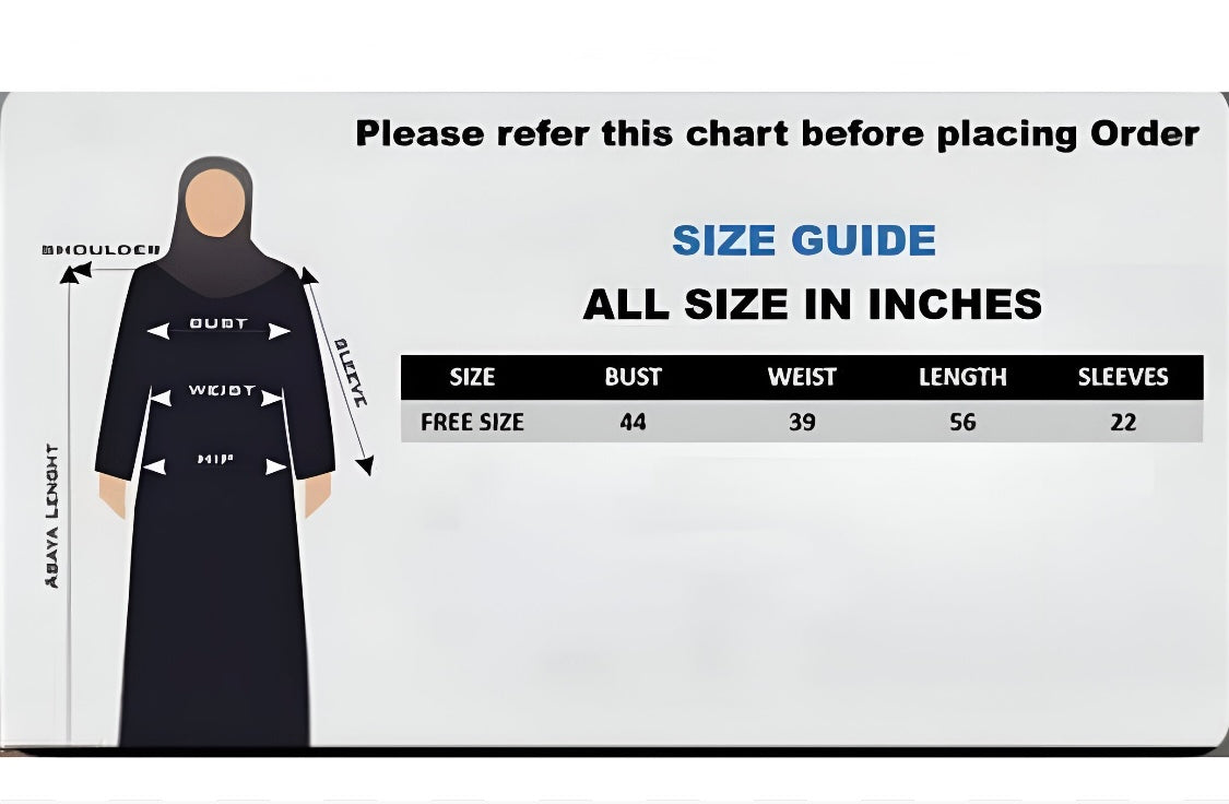 Close-up detail of premium abaya featuring vibrant floral embroidery with quality stitching and elegant design elements