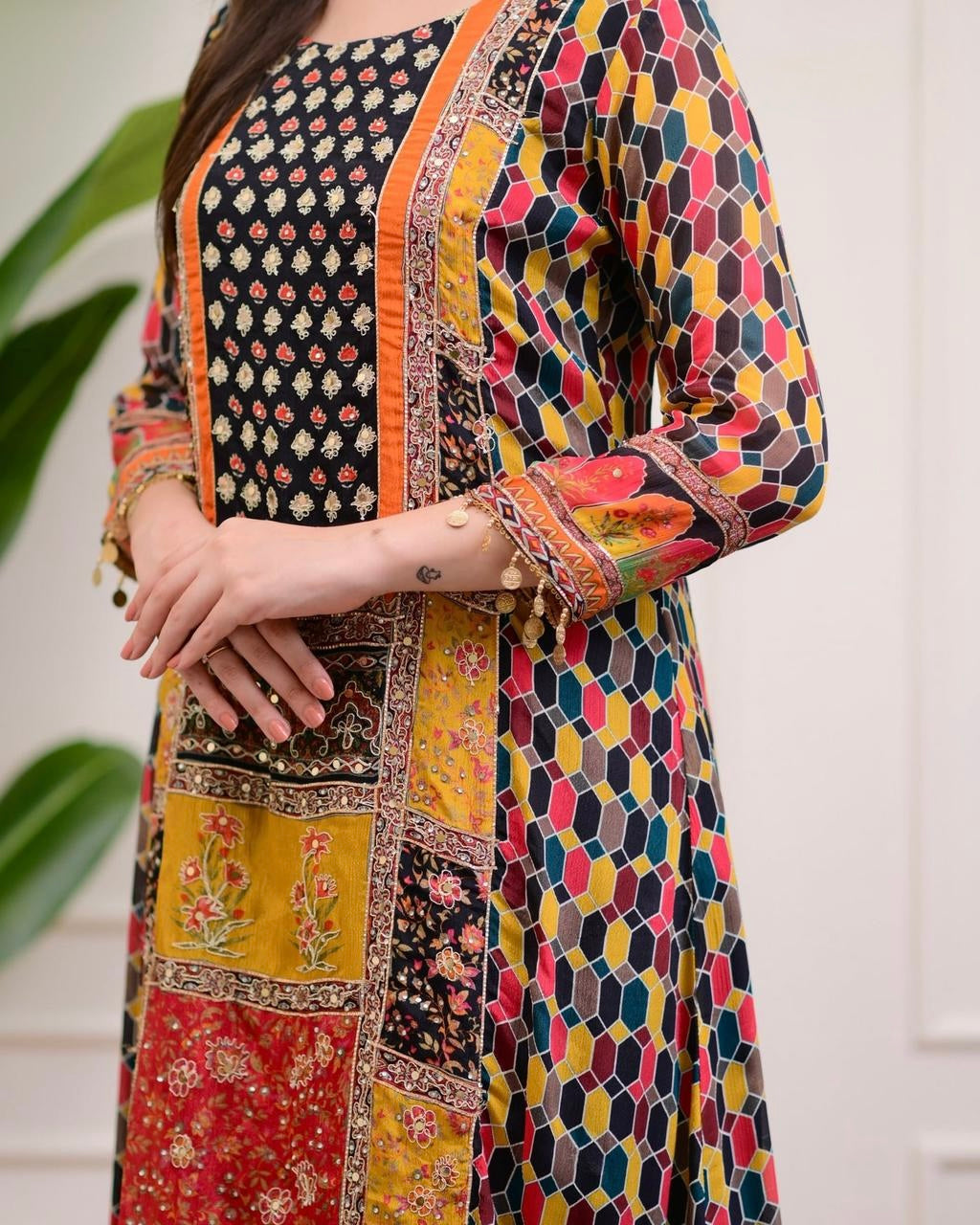 Heavy Maslin Cotton Suits & Dresses Printed Suits