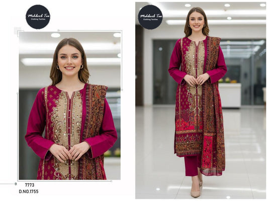 MEHBOOB TEX 1755 PAKISTANI SUITS WHOLESALE PRICE