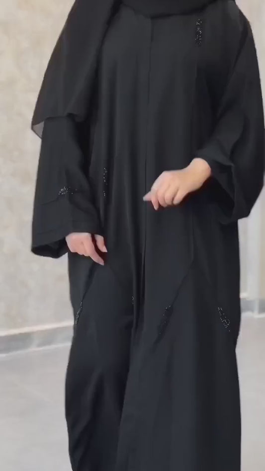 Elegance in Black Abaya